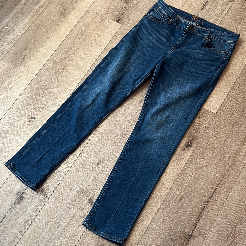 Kut from the Kloth ~ Dark Blue Straight Leg Jeans, Size 8, Great Condition!